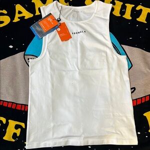 YoungLA White Athletic Tank Top